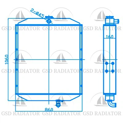 Xuanhua bulldozer radyatè bon jan kalite segondè